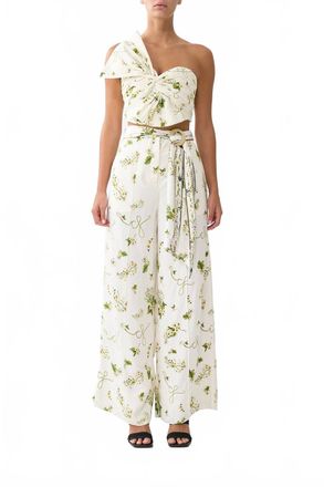 Camilla Botanical Utopia Scarf Belt Wide Leg Pant