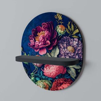 OEM Estante Ovalado Blooming Elegance Negro