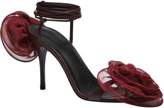 Magda Butrym Hohe Schuhe - Double Flower Sandals - Gr. 36 (EU) - in Rot - f&uuml;r Damen