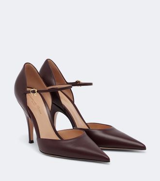 Gianvito Rossi Sofia DOrsay leather pumps
