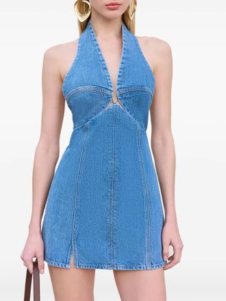 Cult Gaia Abito denim Rumi - Blu