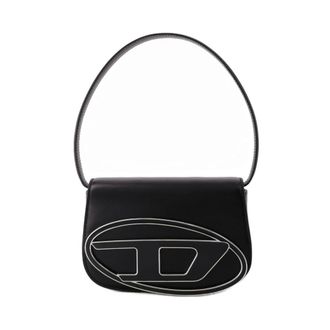 Diesel Tassen, Dames, Zwart, ONE Size, Katoen, 1DR Schoudertas