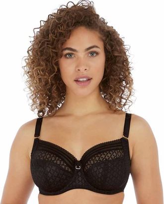 Freya Viva Underwired Side Support Bra In Lace Noir