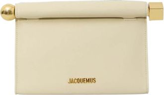 Jacquemus Light Ivory Rond Carre Clutch