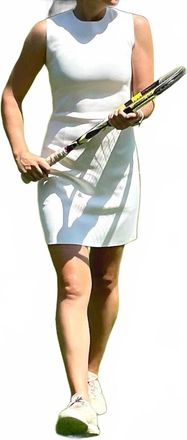 Hedge Taft Tennis Dress In Cream