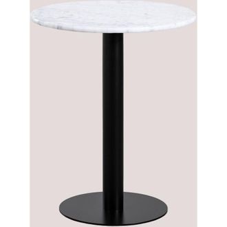 Sklum Mesa De Bar Redonda En M&aacute;rmol (&oslash;60 Cm) Rocher Sklum