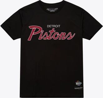 Mitchell & Ness Mens Mitchell & Ness Black Detroit Pistons Vintage Wordmark T-Shirt at Nordstrom, Size Xx-Large