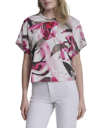 DKNY Dkny Printed Wide Sleeve Shirt
