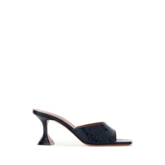 Amina Muaddi Heeled Mules, female, Blue, Size: 8 US Lupita Slipper 70