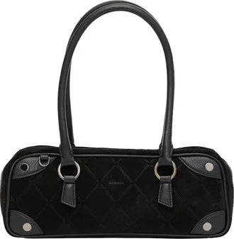 Hammitt Hammitt Meredith Noir Diamond Suede Gunmetal Sml