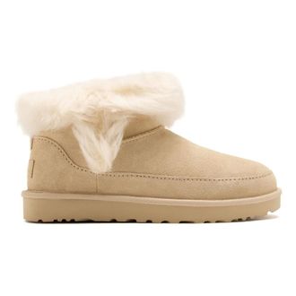 UGG Winter Boots, female, Beige, Size: 6 US Classic Ultra Mini Chalet