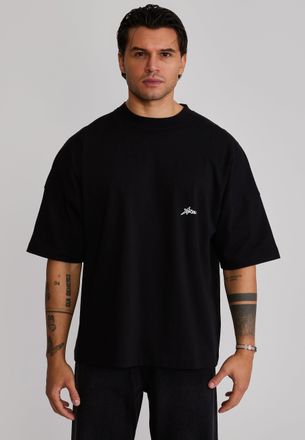 Siksilk Camiseta para Hombres Negra Gr&aacute;fica XXL