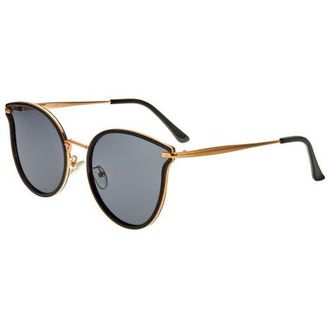 Bertha Sunglasses Moon Polarized Sunglasses in Gold/black at Nordstrom