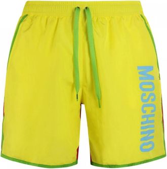 Moschino Heren Zwemshorts Multicolor Strandkleding - Heren - Strandmode - Geel - XS - Polyester - Badmode