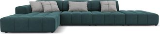 CXL by Christian Lacroix 5-Sitzer Design Ecksofa Luc Petrol