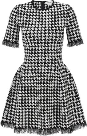 Alexander McQueen Womens Houndstooth Dress