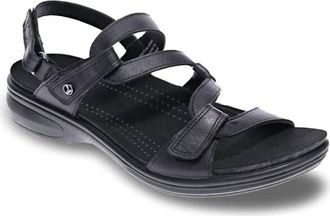 Revere Comfort Shoes Womens Emerald Wide Sandal In Black