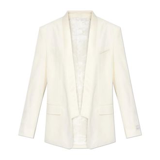 Kenzo Blazers, female, Beige, Size: XS Single-breasted Kimono Blazer