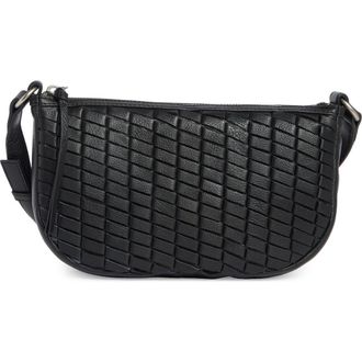Lucky Brand Ziah Leather Crossbody Bag in Black Goat Ddm Le at Nordstrom Rack