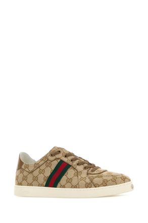 Gucci Mens Gg Fabric Stretch Sneakers Vintsandcashewvrv
