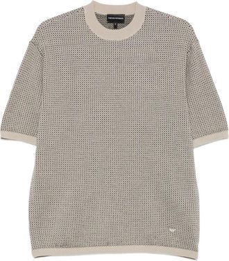 Emporio Armani short-sleeve sweater - Brown