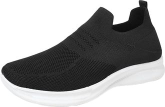 Generic Womens Trainers Size 5 Ladies Trainers Breathable Knit Running Shoes Sock Like Fit No Seam Interior Prevents Blisters Long Distance Running Jogging Du
