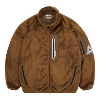 Palace FW21 ULTIMO Polartec High Loft Track Jacket Brown P21JK013