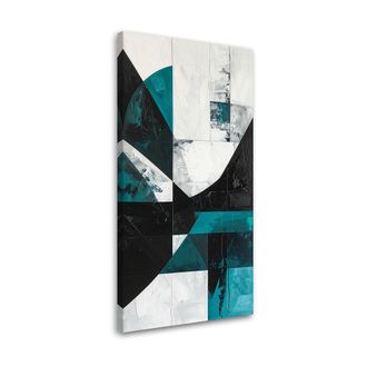 Feeby Impresi&oacute;n De Imagen, Abstracci&oacute;n Geom&eacute;trica Turquesa, 60x120