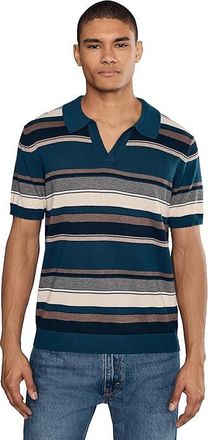 Liverpool L.A. Short Sleeve Johnny Collar Sweater Knit Mens Clothing Navy : 2XL, Acrylic/Cotton