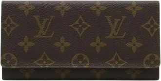 Louis Vuitton Pre-owned Monogram Long Wallet - Dames - Vintage Accessoires - Bruin - ONE Size - Vintage