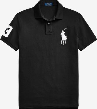 Polo Ralph Lauren Polo aus Baumwollstrick mit gesticktem Logo