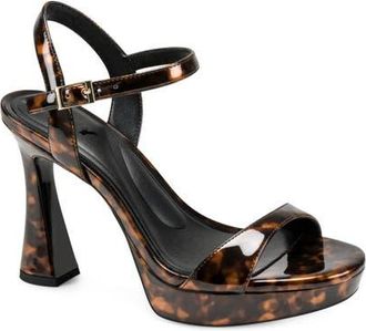 DKNY Cherish Ankle Strap Platform Sandal in Brown Mult at Nordstrom, Size 6.5