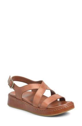 B&oslash;rn Victoria Slingback Sandal in Dark Tan Leather at Nordstrom, Size 10