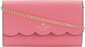 Kate Spade New York Pink Leather Chain/Shoulder Wallet (Pre-Owned)