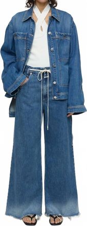 Closed Morus Wide Denim Jeans In Dark Blue