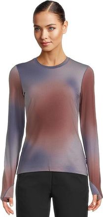 Mountain Hardwear Butter Uptm Long Sleeve Womens Clothing Avid Ombre Print : LG, Elastane/Polyester