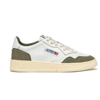 Autry Medalist Low Suede Leather Sneaker - Heren - Schoenen - Wit - Maat: 42 EU Leer