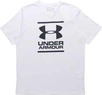 Under Armour Mens Under Armour Gl Foundation Casual Round Neck Sports Breathable Short Sleeve White 1326849-100
