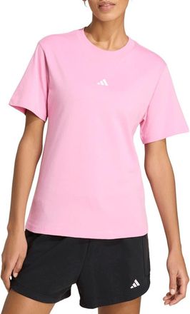 adidas 3-Bar Cotton T-Shirt in St Tropic Bloom/White at Nordstrom Rack, Size X-Large