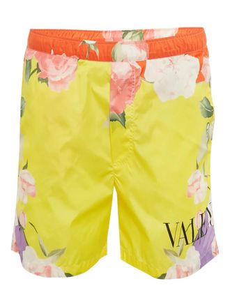 Valentino Pantaloni a fiori - Giallo