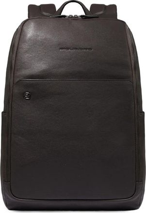 Piquadro Personalizable laptop backpack 14 - Heren - Rugzakken - Bruin - ONE Size - Tassen
