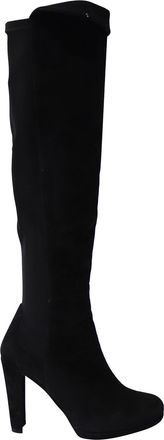 Stuart Weitzman Hiline Knee-High Boots in Black Suede