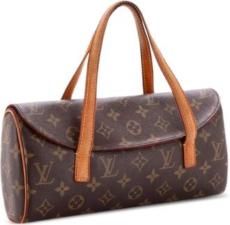 Louis Vuitton Sonatine Handbag Monogram Canvas satchel - Marrone