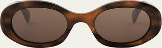 Celine Triomphe Acetate Oval Sunglasses
