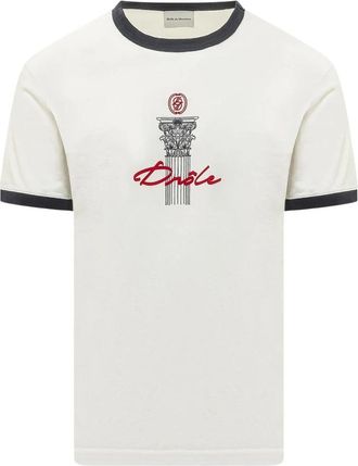 Dr&ocirc;le de Monsieur Slim T-Shirt - Heren - T-shirts - Wit - S - Katoen - Tops