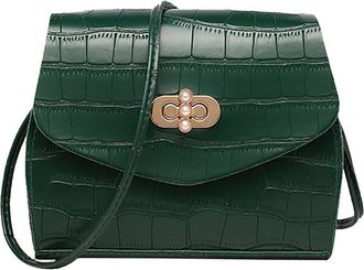 Generic Ladies Bag Shoulder Bag Handbag Messenger All- Fashion Bag Lunch Bag with Shoulder Strap (Green, One Size)