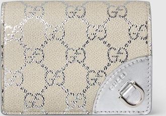 Gucci GG Emblem Small Wallet, Blue, GG Canvas