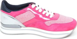 Hogan Fuchsia Schoenen Model H222 Nieuwe Veters - Dames - Sneakers - Roze - 35 EU - Schoenen