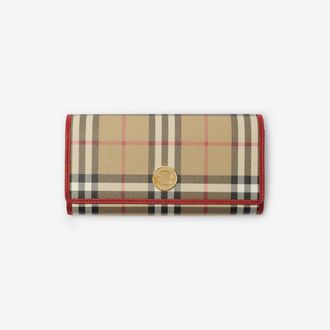 Burberry Check Continental Wallet