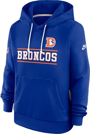 Nike Denver Broncos Sideline Standard Issue Alt Nike Womens Dri-FIT NFL Pullover Hoodie in Blue | 03C34DAQ8W-PT1